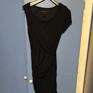 BCBGMaxAzria Asymmetrical Black Dress